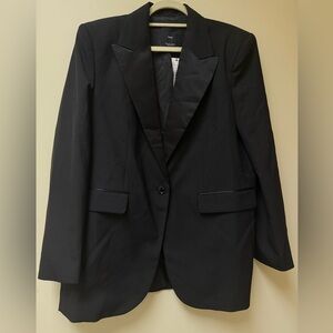 NWT; ▪️Mango with Satin Lapels blazer ▪️